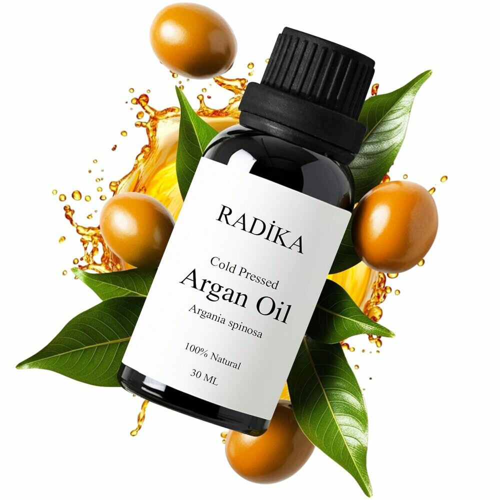 Arganový olej, lisovaný za studena, 100 % čistý, bio, přírodní, 30 ml