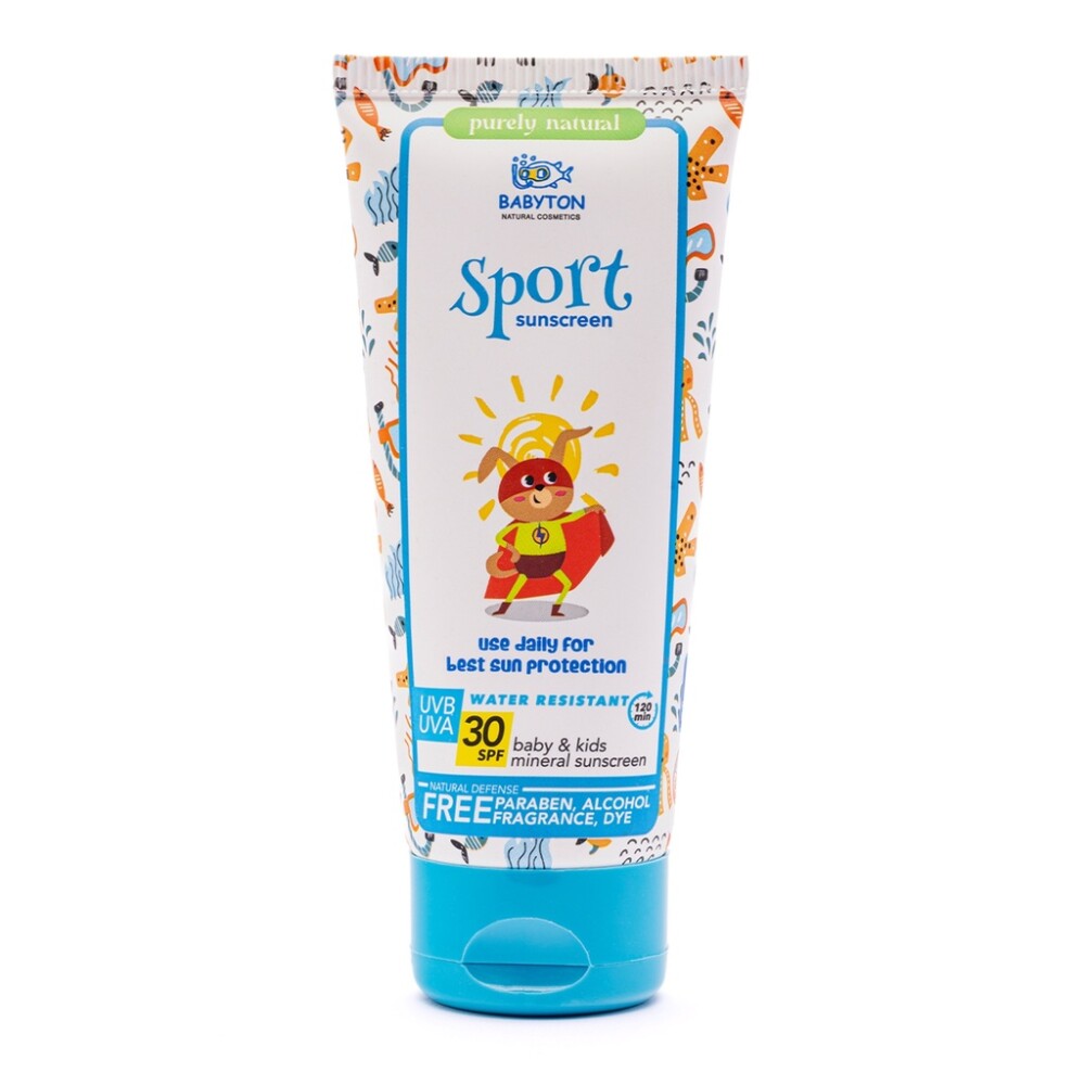 Babyton Minerální opalovací krém SPF 30 pro kojence a děti, voděodolný, šetrný