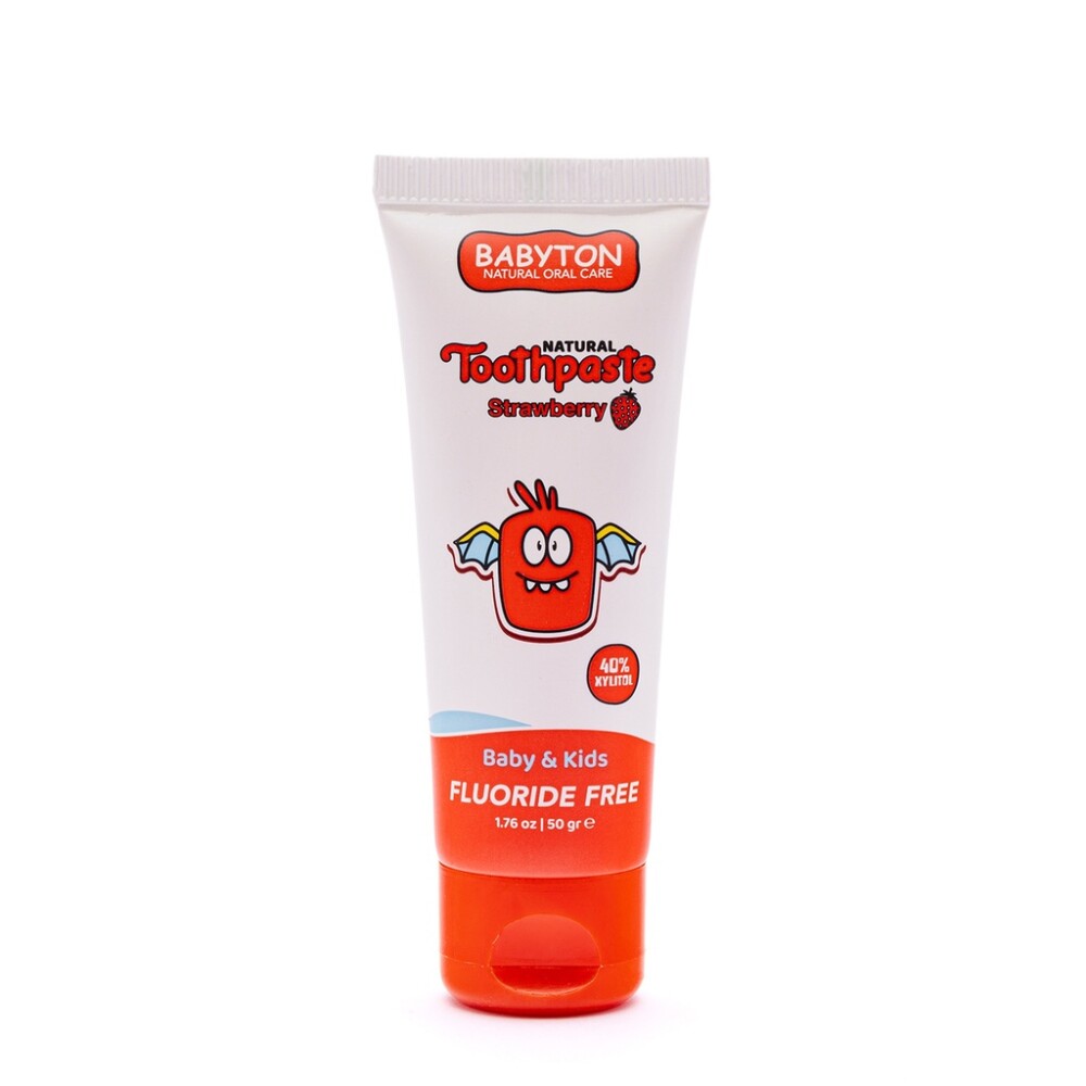 Babyton Přírodní zubní pasta s tropickou příchutí, bez SLS, fluoridu a parabenů, 50 ml