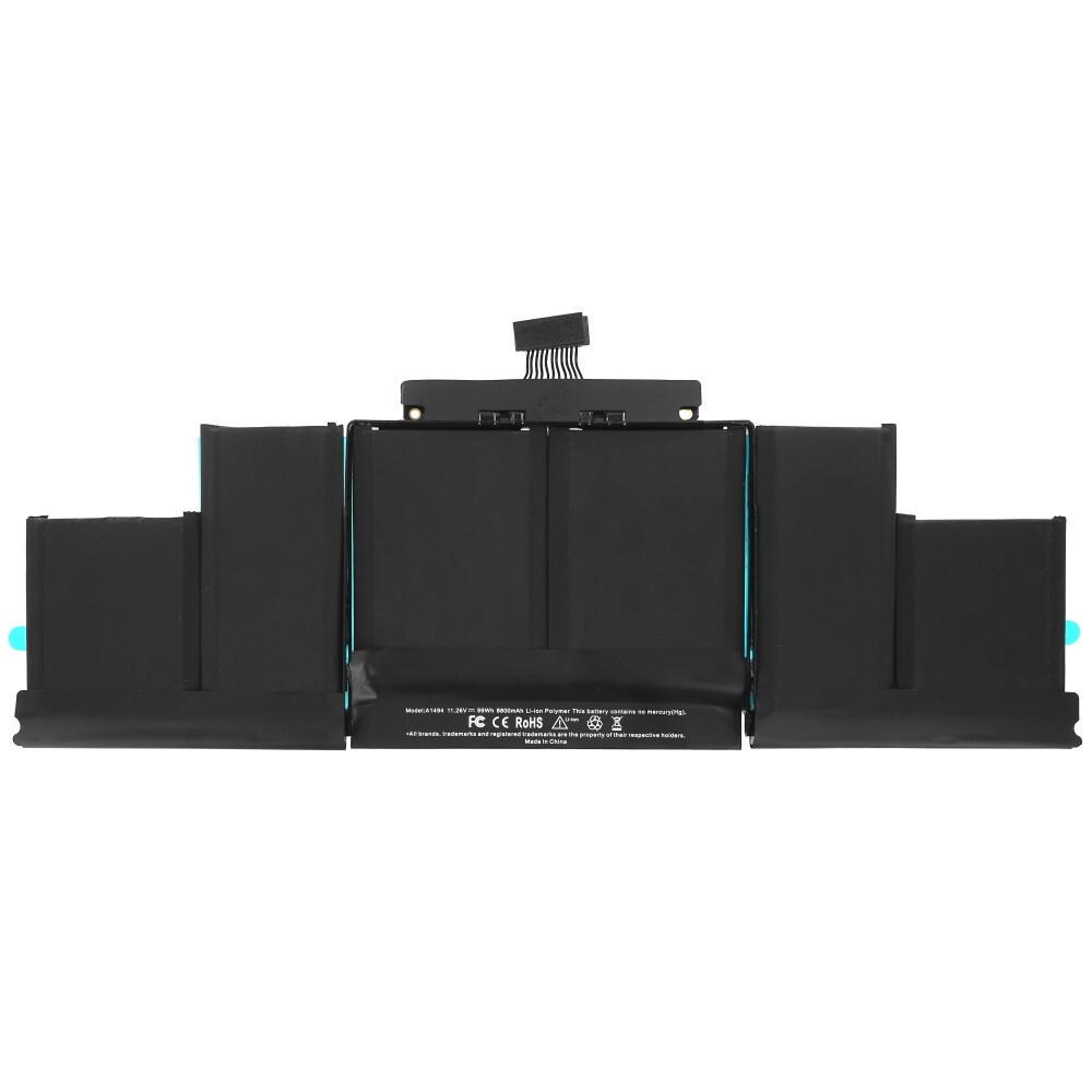 Baterie A1417 pro MacBook Pro 15 palců Retina A1398 (polovina roku 2012 – začátek roku 2013)