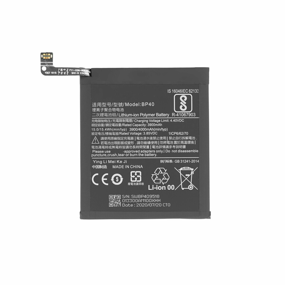 Baterie BP40 4000 mAh pro Xiaomi Mi 9T Pro