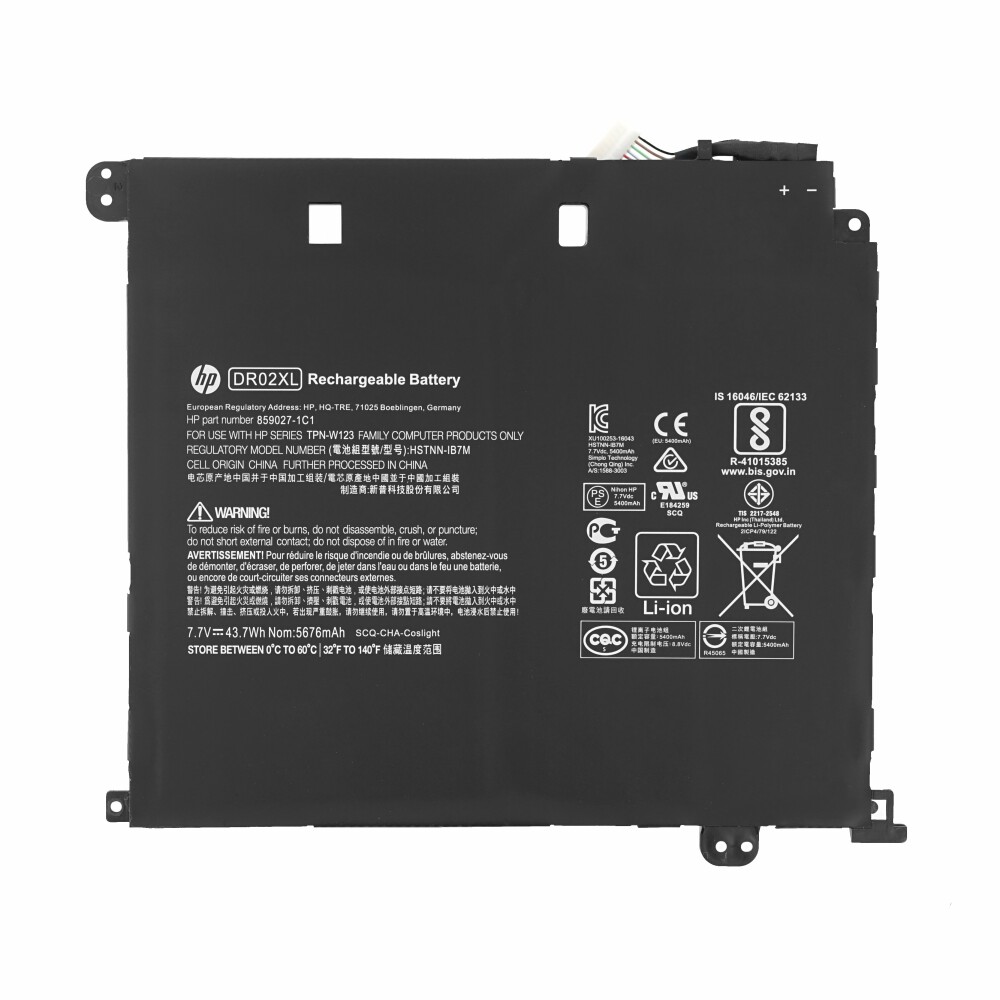 Baterie HP 2C 43 Wh DR02XL (primární, s dlouhou životností) 5676 mAh 855710-001
