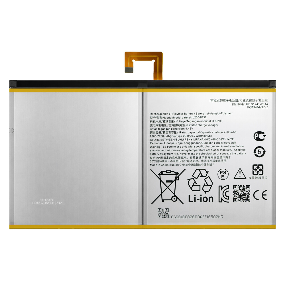 Baterie L20D2P32 pro Lenovo Tab P11+ (TB-J616)/Tab P11 (TB-J606)/Tab P11 5G (TB-J607Z)/Tab M10+ 3. generace/Tab+ verze 1