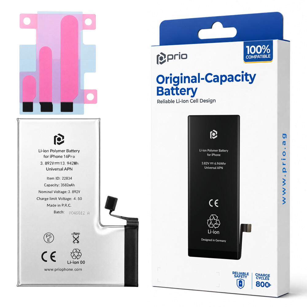 Baterie prio pro iPhone 16 Pro (univerzální APN)