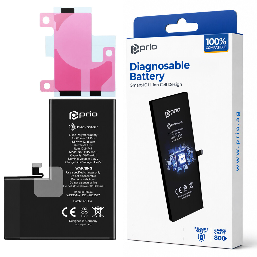 Baterie prio s funkcí diagnostiky pro iPhone 14 Pro