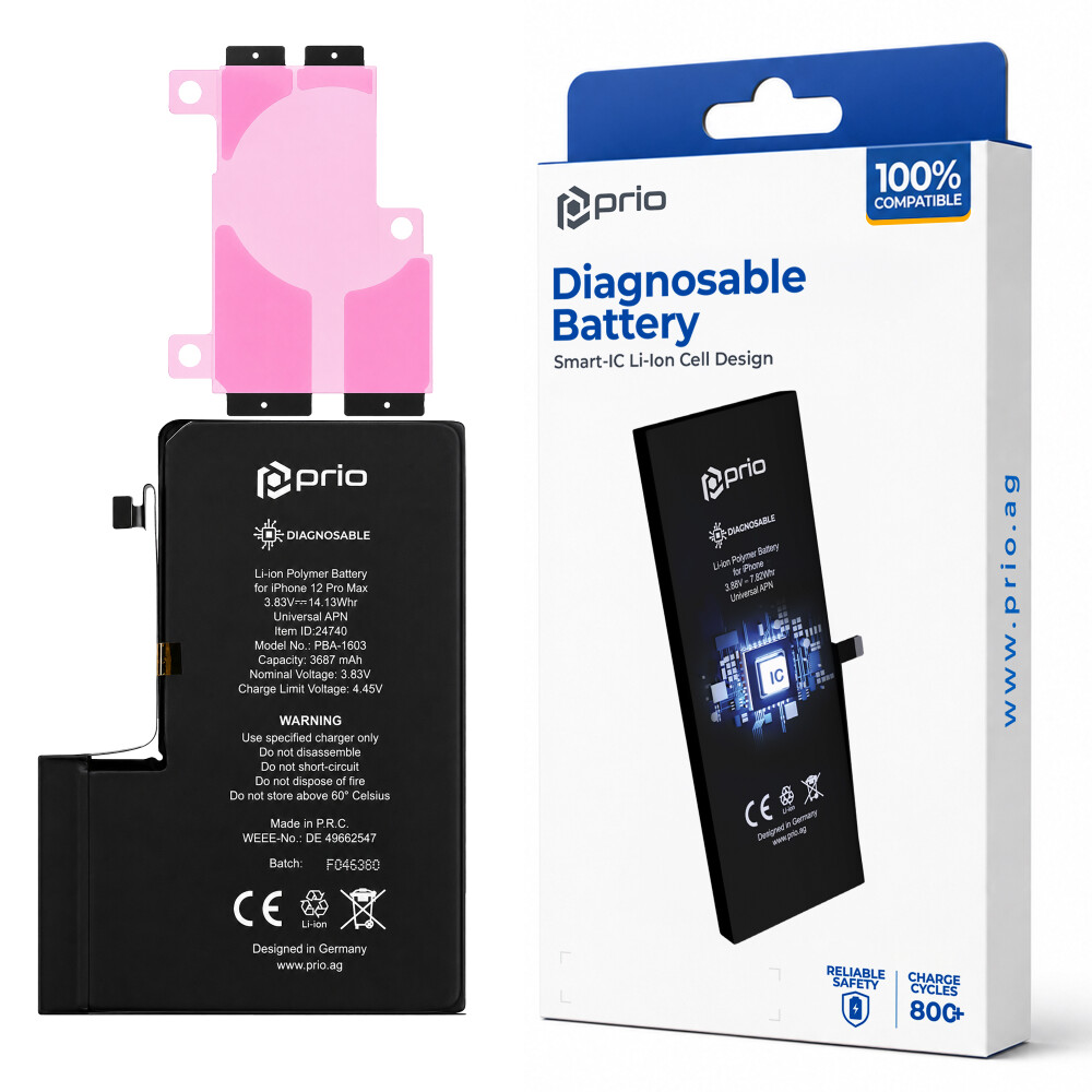Baterie prio s možností diagnostiky pro iPhone 12 Pro Max