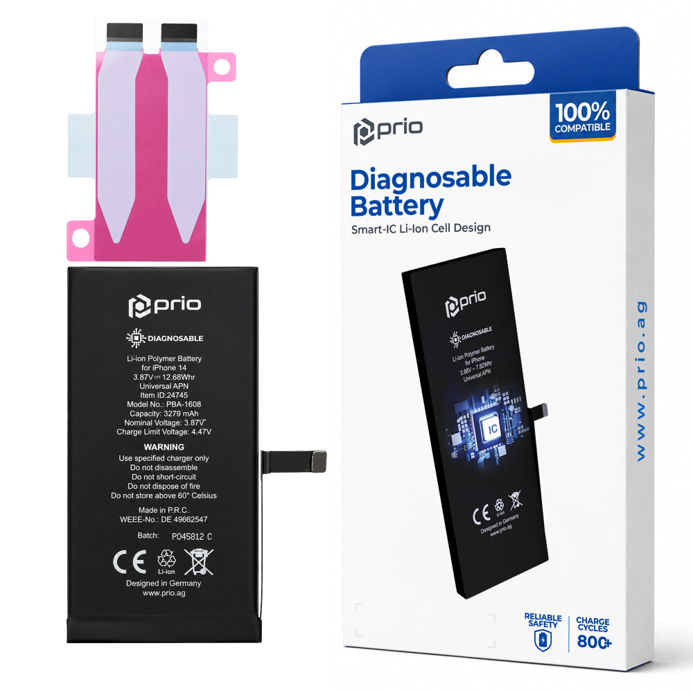 Baterie prio s možností diagnostiky pro iPhone 14