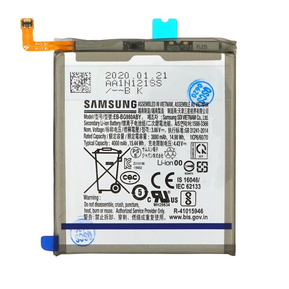 Baterie Samsung EB-BG980ABY 4000 mAh SM-G980F Galaxy S20 GH82-22122A