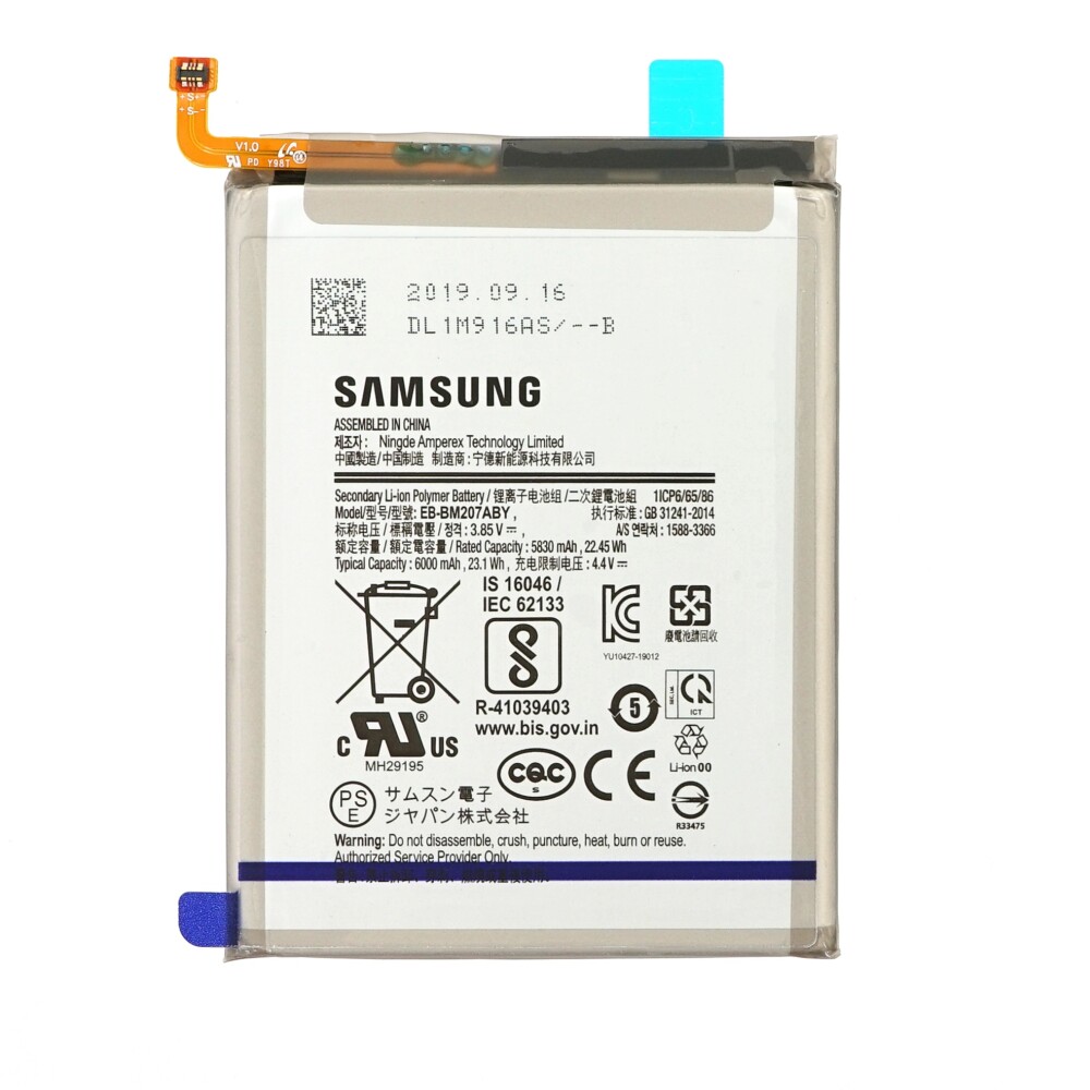Baterie Samsung EB-BM207ABY 6000 mAh SM-M307F Galaxy M30s GH82-21263A
