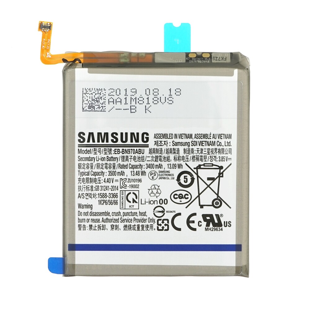 Baterie Samsung EB-BN970ABU 3500 mAh pro model SM-N970F Galaxy Note 10 GH82-20813A