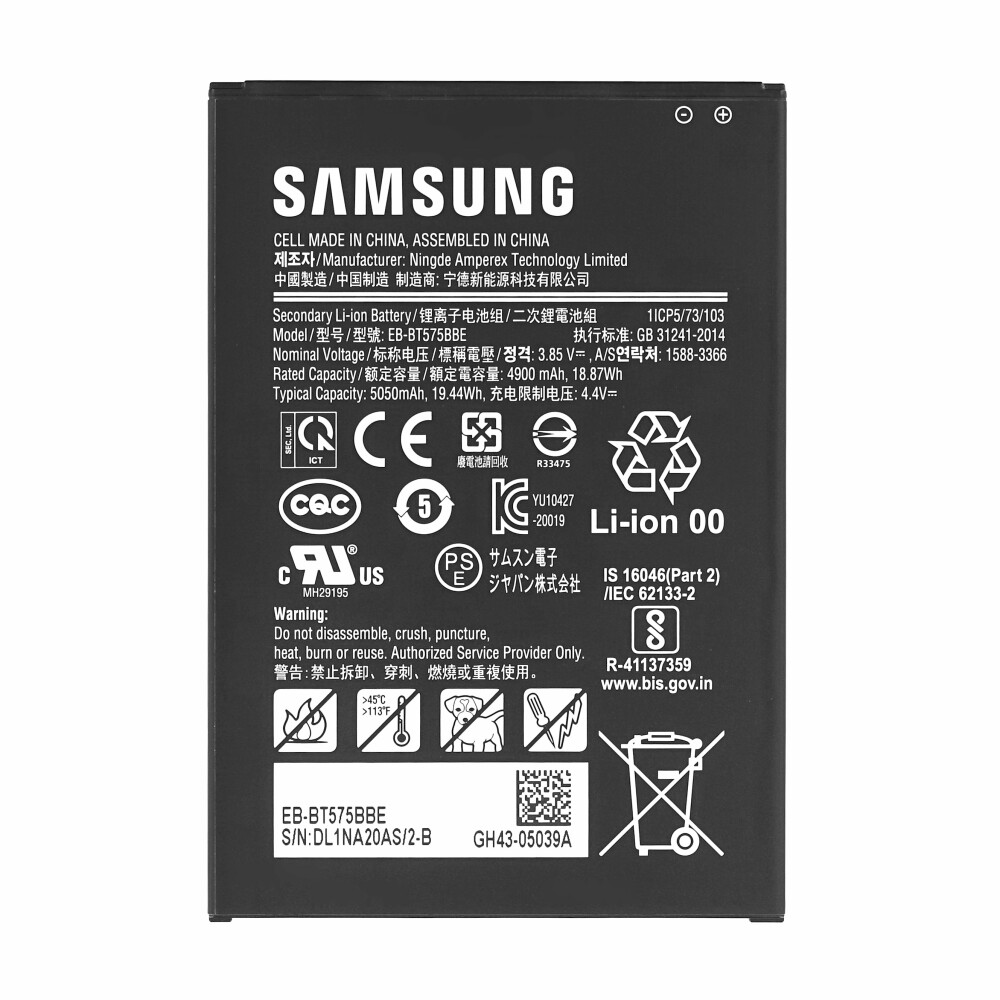 Baterie Samsung EB-BT575BBE 5050 mAh pro SM-T570 / T575 Galaxy Tab Active 3 GH43-05039A