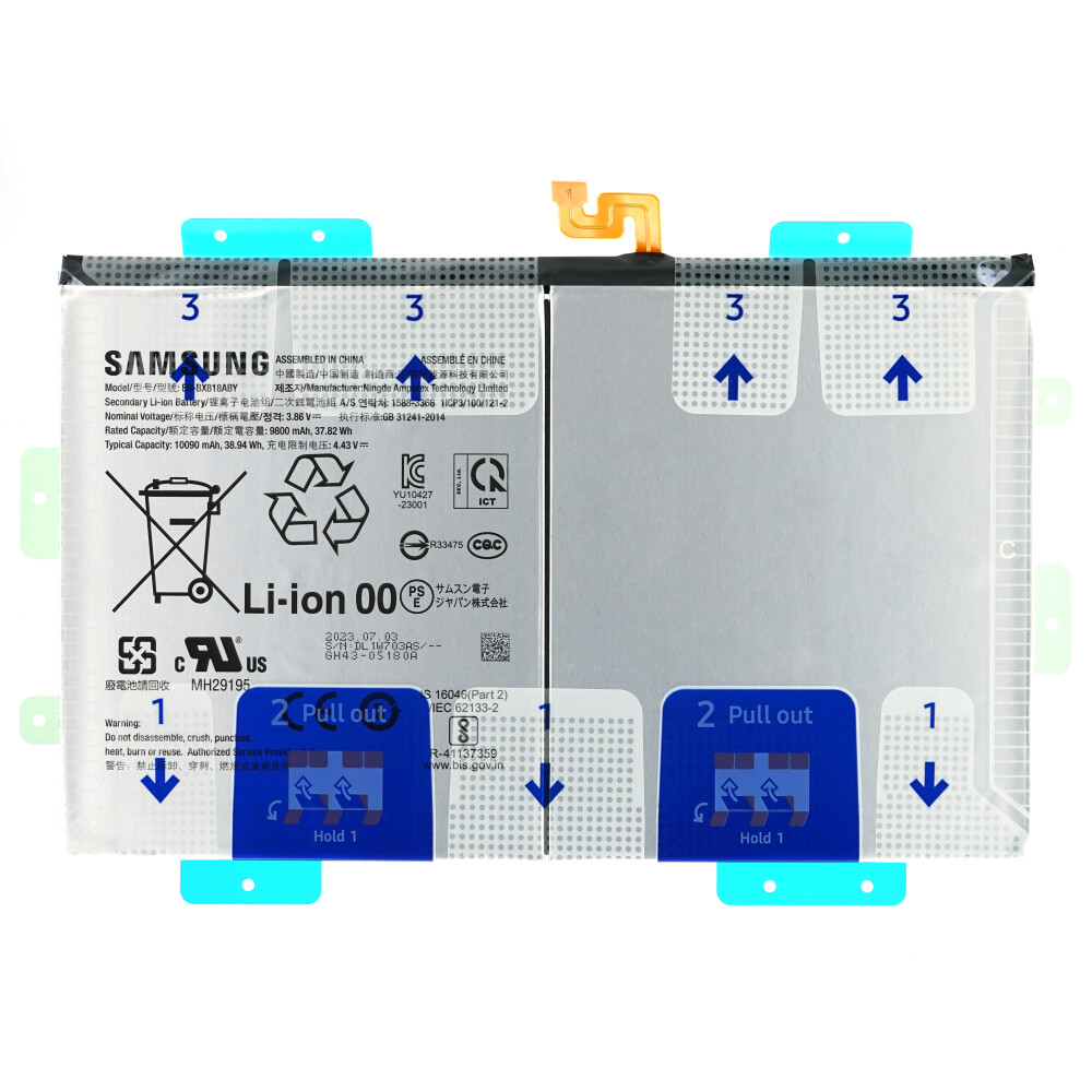 Baterie Samsung EB-BX818ABY 10 090 mAh SM-X810/X816/X610/X616 Galaxy Tab S9+/S9 FE+ GH82-31907A