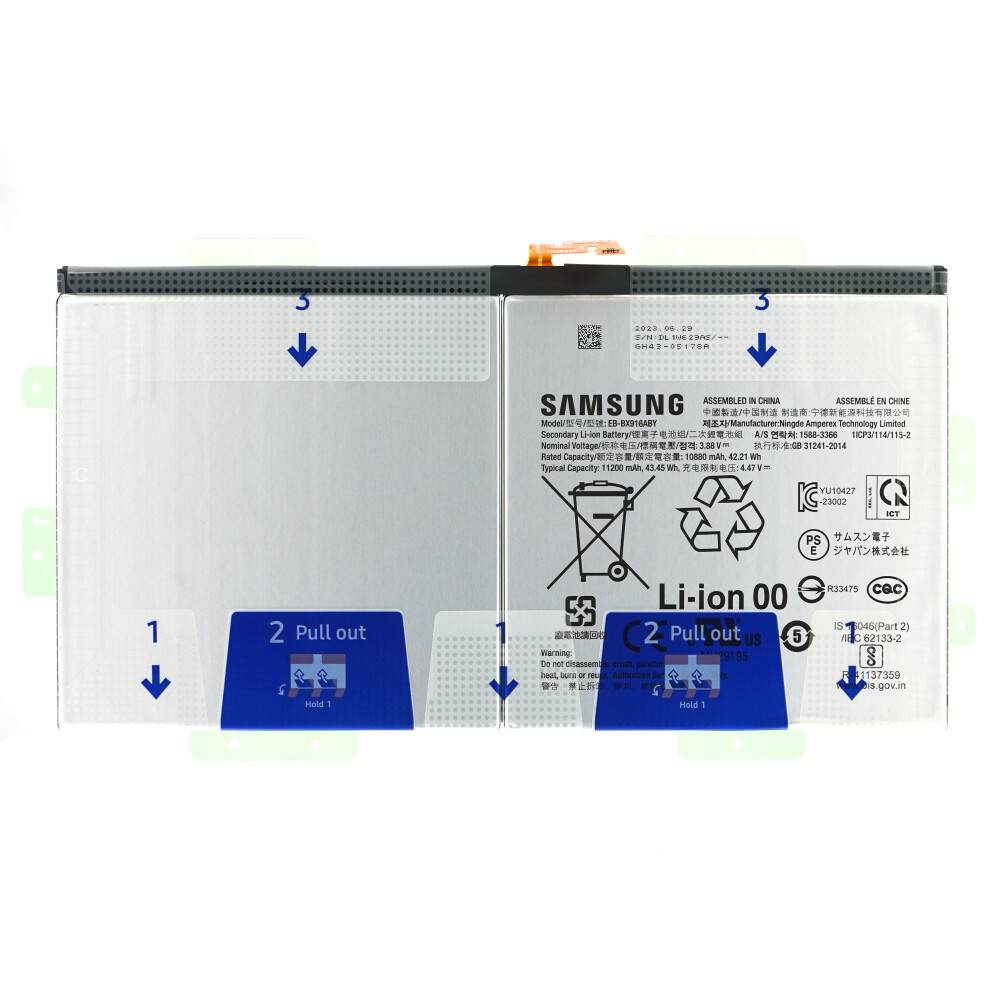 Baterie Samsung EB-BX916ABY 11 200 mAh SM-X910/X916 Galaxy Tab S9 Ultra (Wi-Fi/5G) GH82-31915A