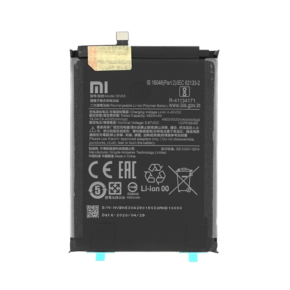 Baterie Xiaomi BN53 pro Redmi Note 9 Pro / Note 10 Pro 4G – 46020000181G