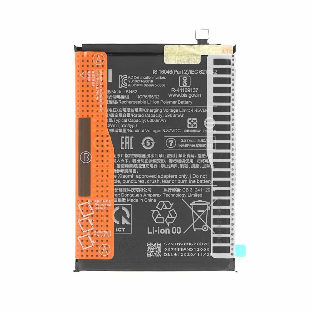 Baterie Xiaomi BN62 6000 mAh pro modely Redmi 9T a POCO M3 – 46020000521G