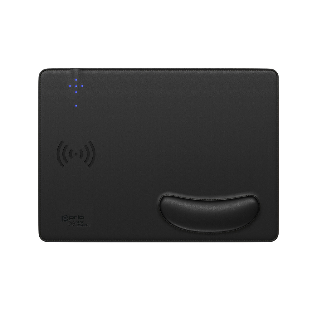 Bezdrátová indukční podložka pod myš s rychlým nabíjením prio 15 W, USB-C, černá