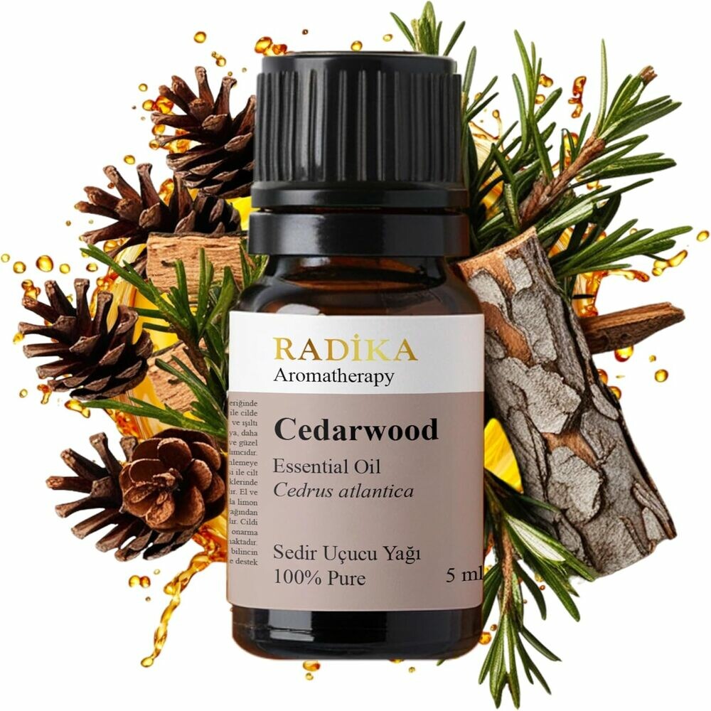 Cedrový olej, éterický olej, 100 % čistý, bio, přírodní, 10 ml