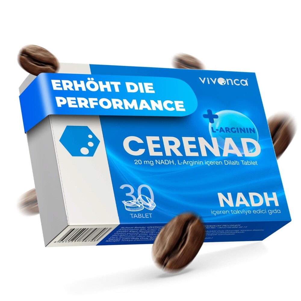 CERENAD L-arginin + NADH – Potence, energie, výkon – 30 sublingválních tablet