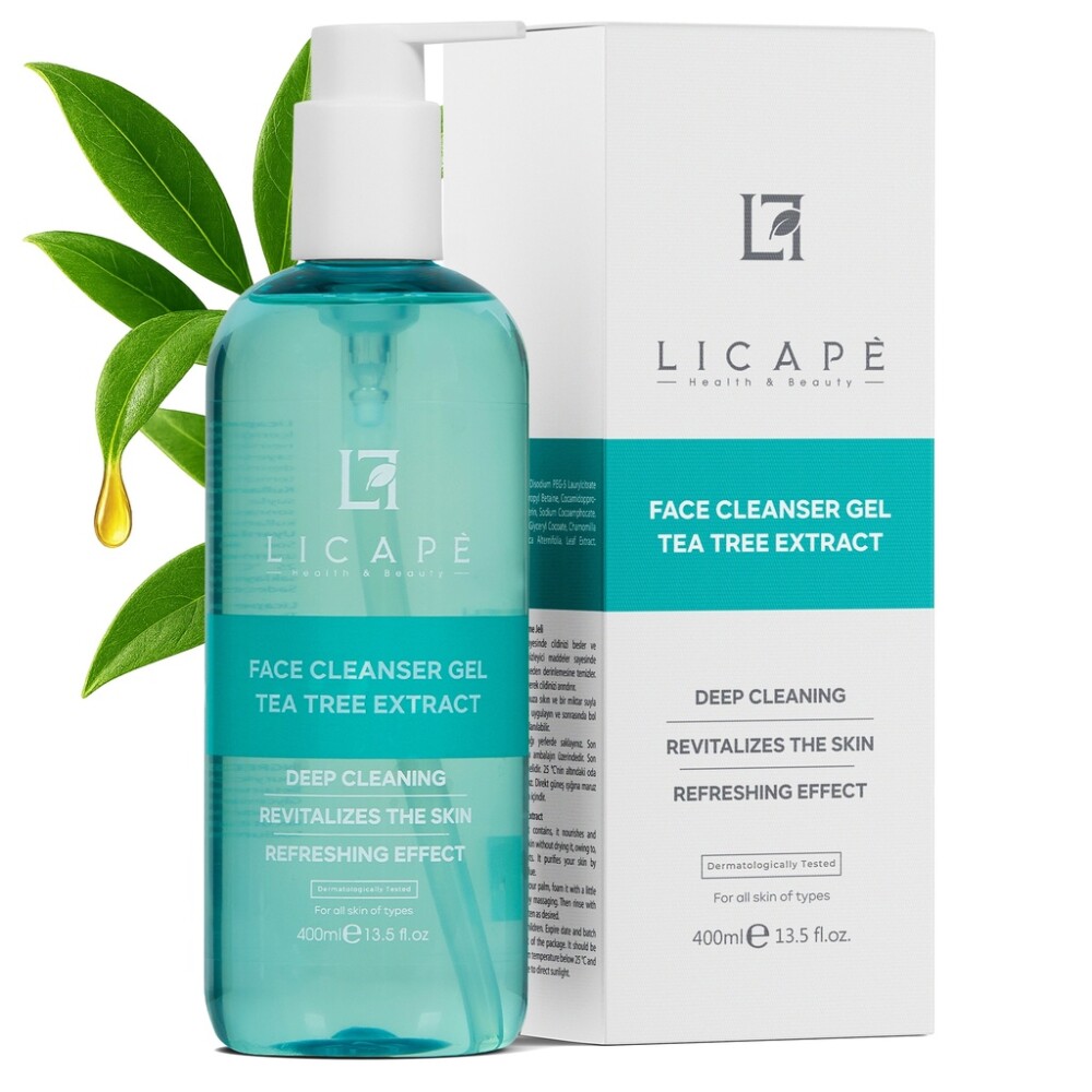 Čisticí gel na obličej Licape® | 400 ml | Odličovač a čisticí přípravek na obličej