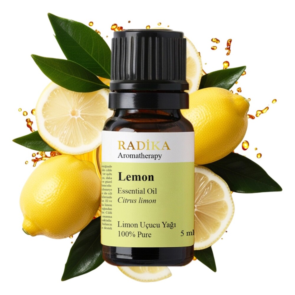 Citronový olej, éterický olej, 100 % čistý, bio, přírodní, 10 ml