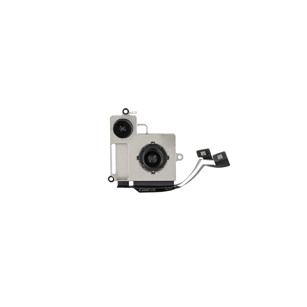 Demontovaný modul zadní kamery pro Apple iPhone 14 – 12 MP + 12 MP | 661-30370 / 821-03851-A