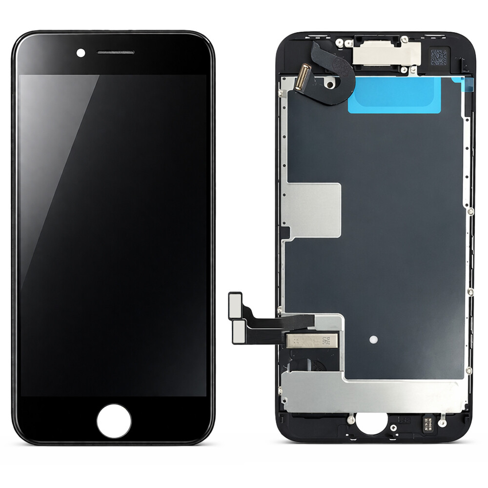 Demontovaný originální displej + drobné součástky pro iPhone 8 / SE (2020/2022), černý