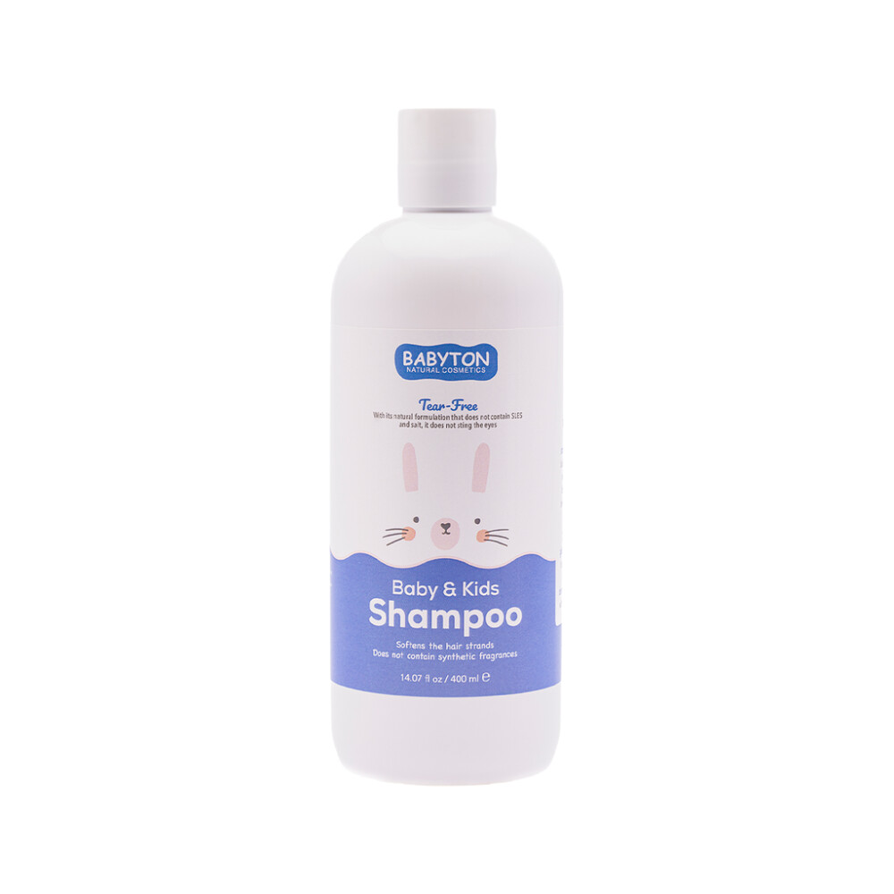 Dětský šampon Babyton 400 ml – neštípe v očích, neobsahuje SLES ani parabeny, veganský a šetrný