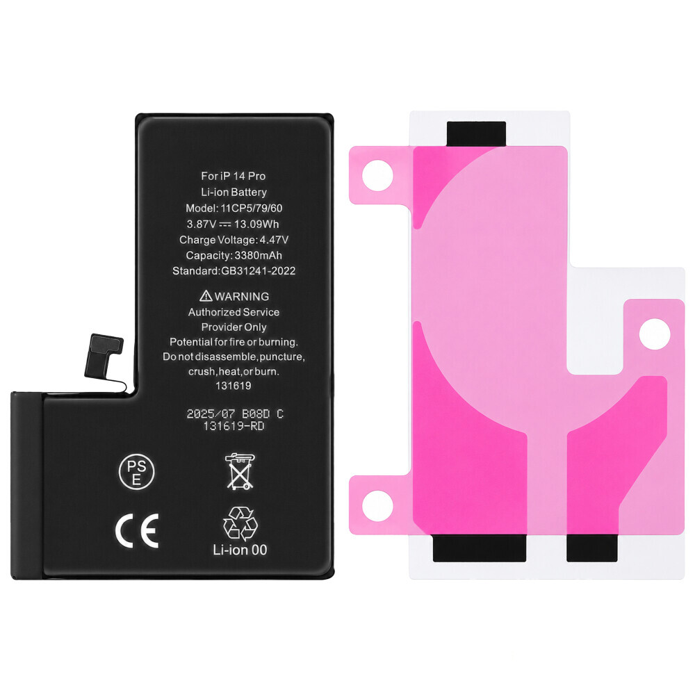 Diagnostikovatelná vysokokapacitní baterie 3380 mAh pro iPhone 14 Pro