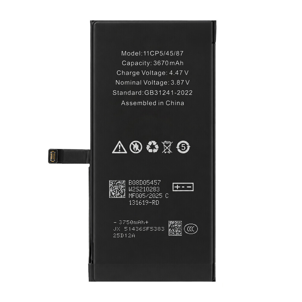 Diagnostikovatelná vysokokapacitní baterie 3670 mAh pro iPhone 14