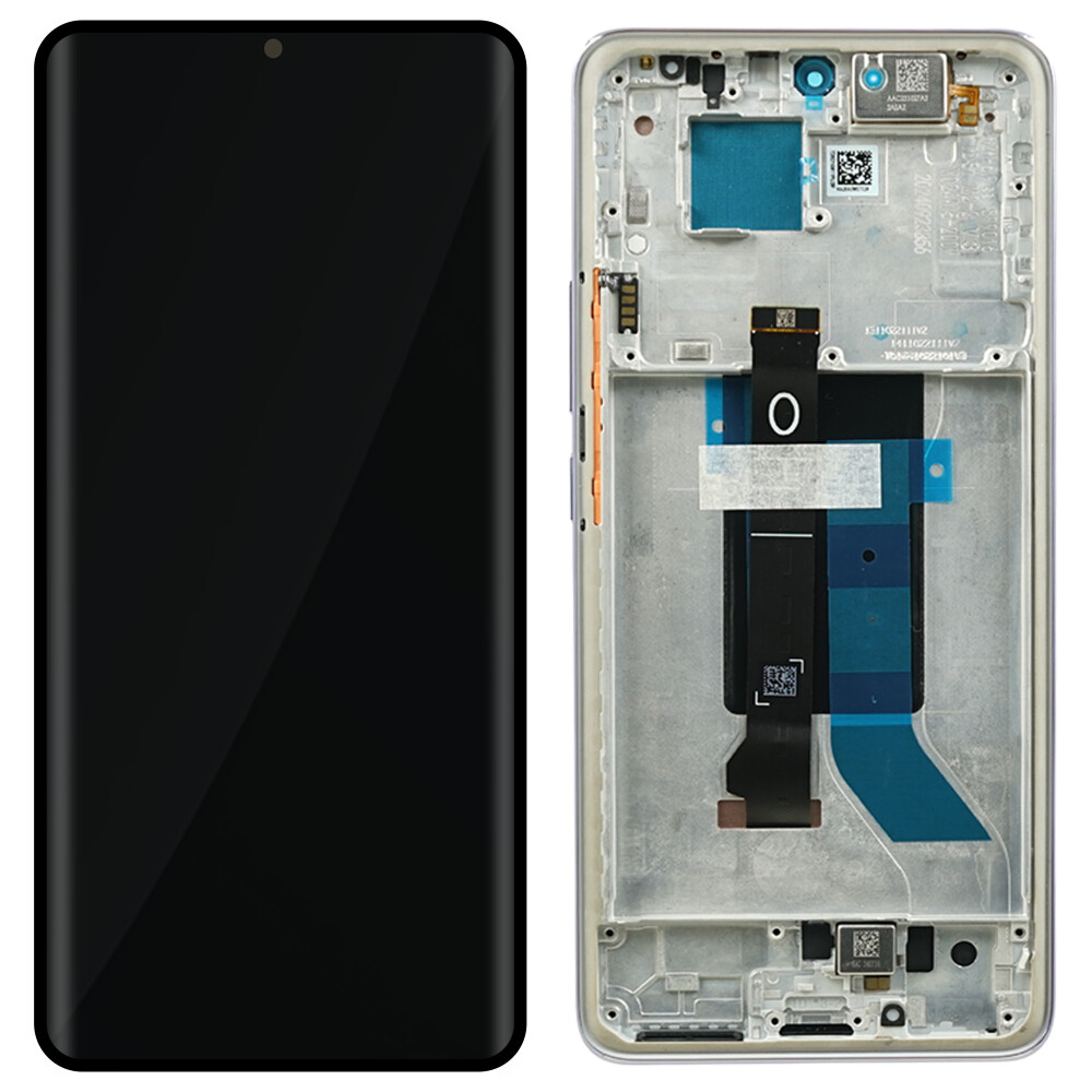 Displej a rámeček Xiaomi pro Redmi Note 14 Pro 5G, fialový, 56002400O1600