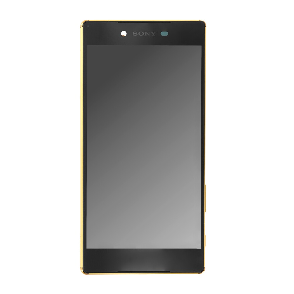 Displej + dotyková obrazovka + rámeček pro Sony Xperia Z5 Premium E6853 – zlatá – 1299-0615