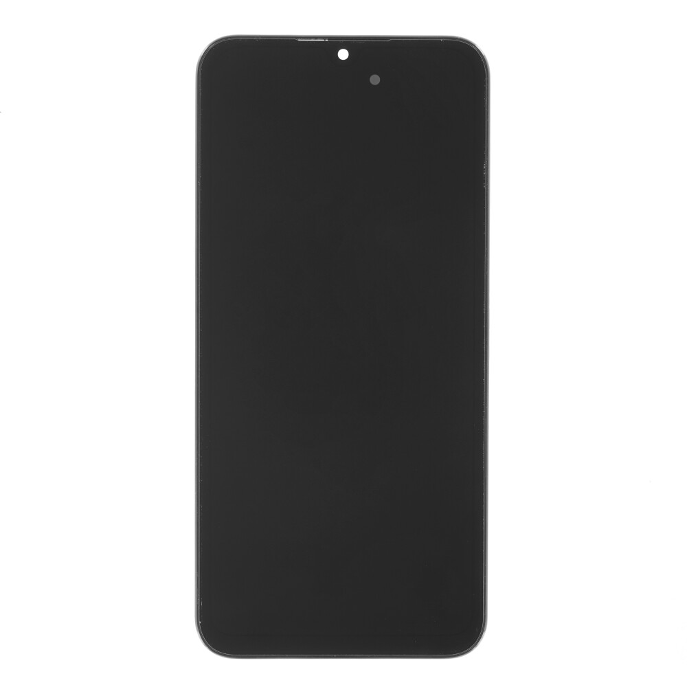 Displej (Hard OLED) + rámeček pro Samsung A256 Galaxy A25 5G, černý