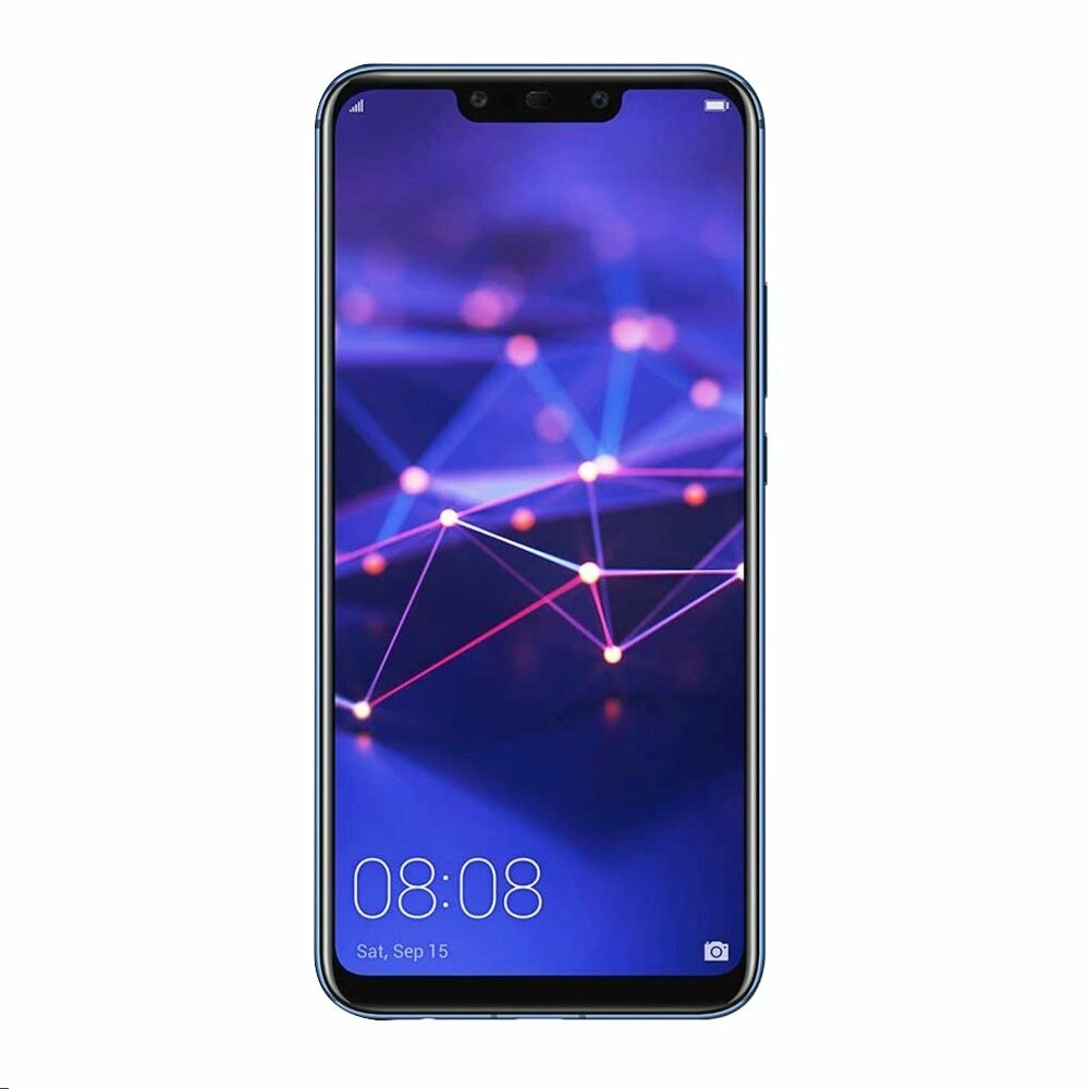 Displej + rámeček pro Huawei Mate 20 Lite v barvě safírově modré, bez loga