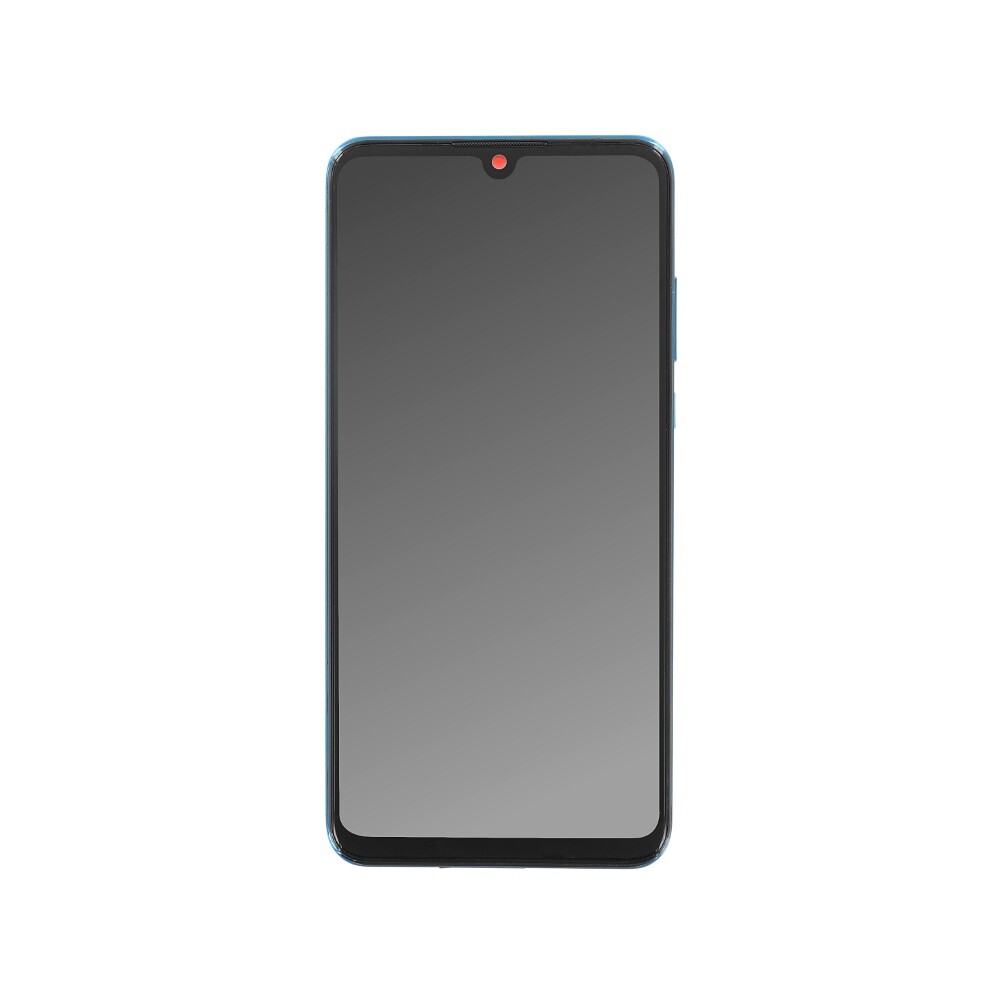 Displej + rámeček pro Huawei P30 Lite 48 MP (MAR-LX1A) / nová edice (MAR-LX1B) – modrý