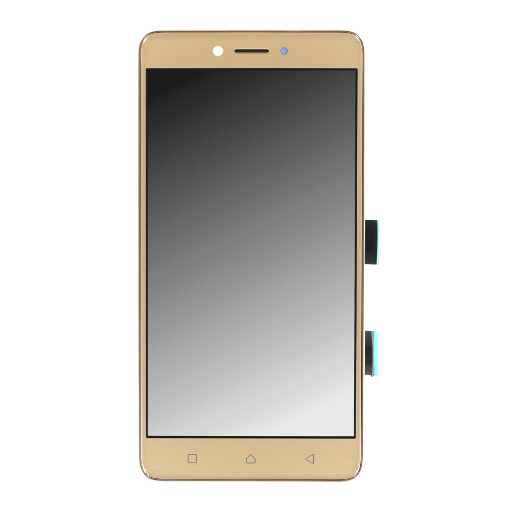 Displej + rámeček pro Lenovo K6 Note, zlatý