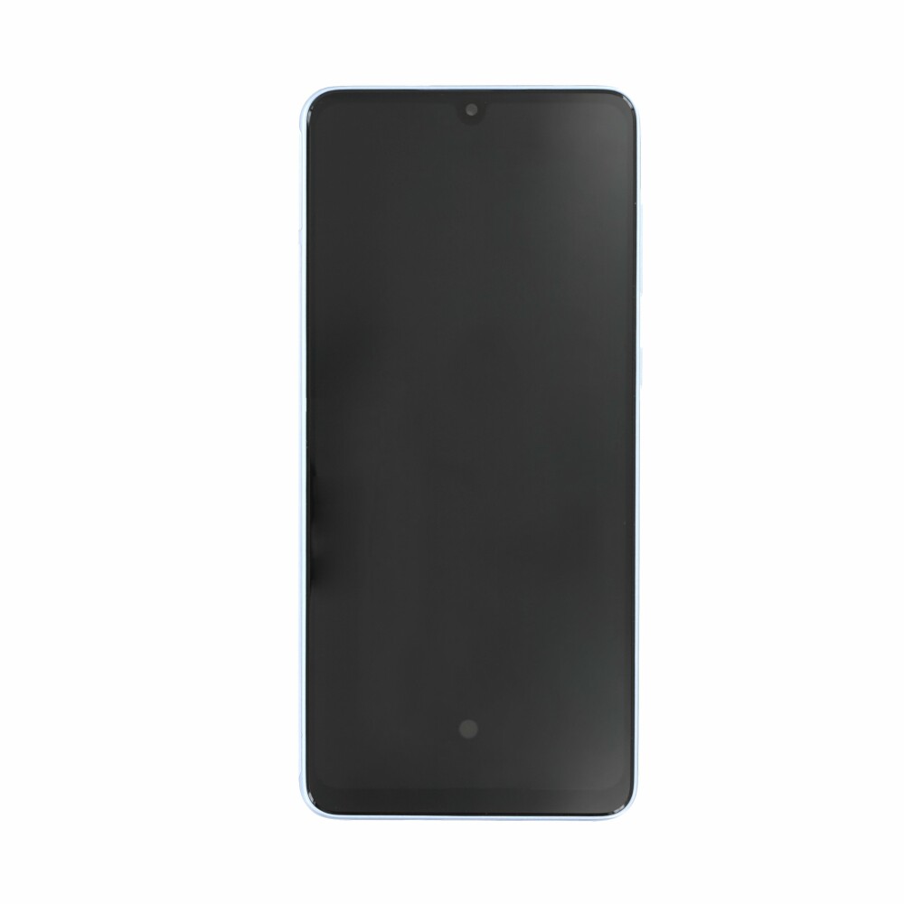 Displej Samsung + rámeček A336 pro Galaxy A33 5G, modrý, GH82-28143C