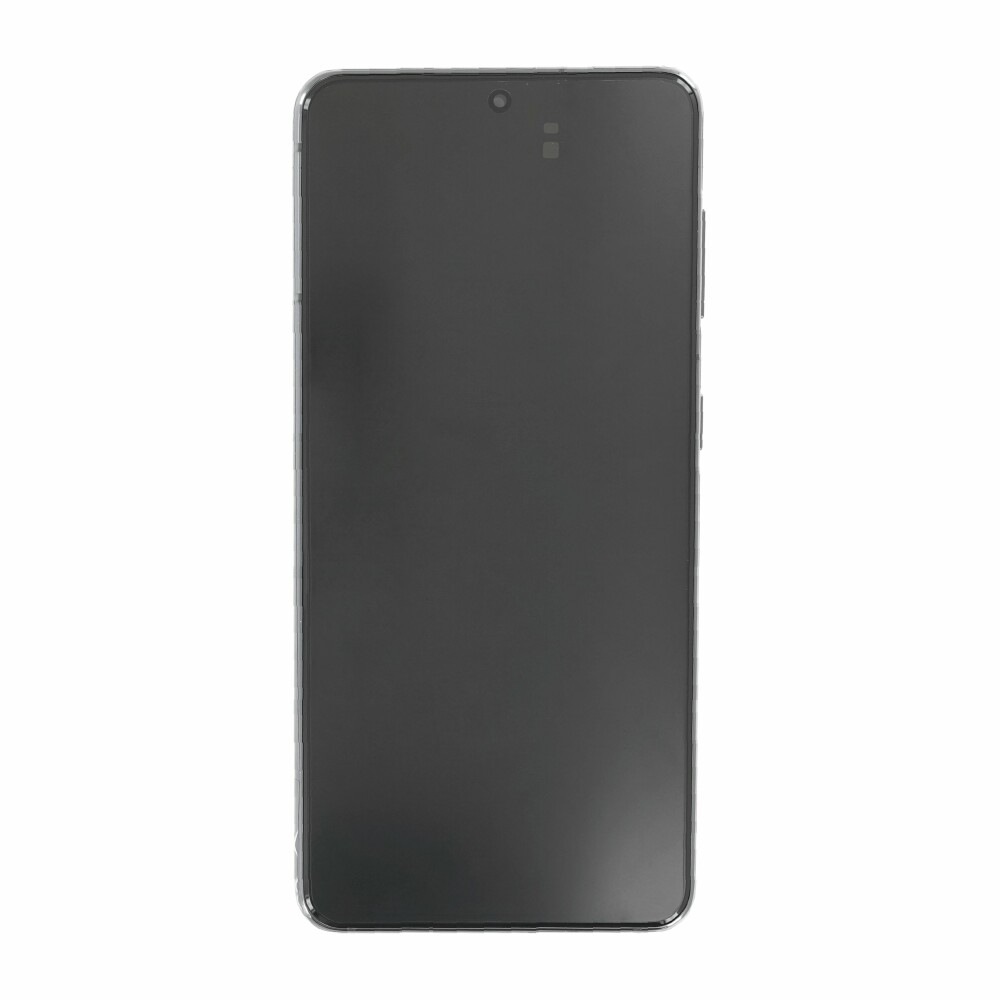 Displej Samsung + rámeček (bez fotoaparátu) G991B Galaxy S21 5G šedý GH82-27255A