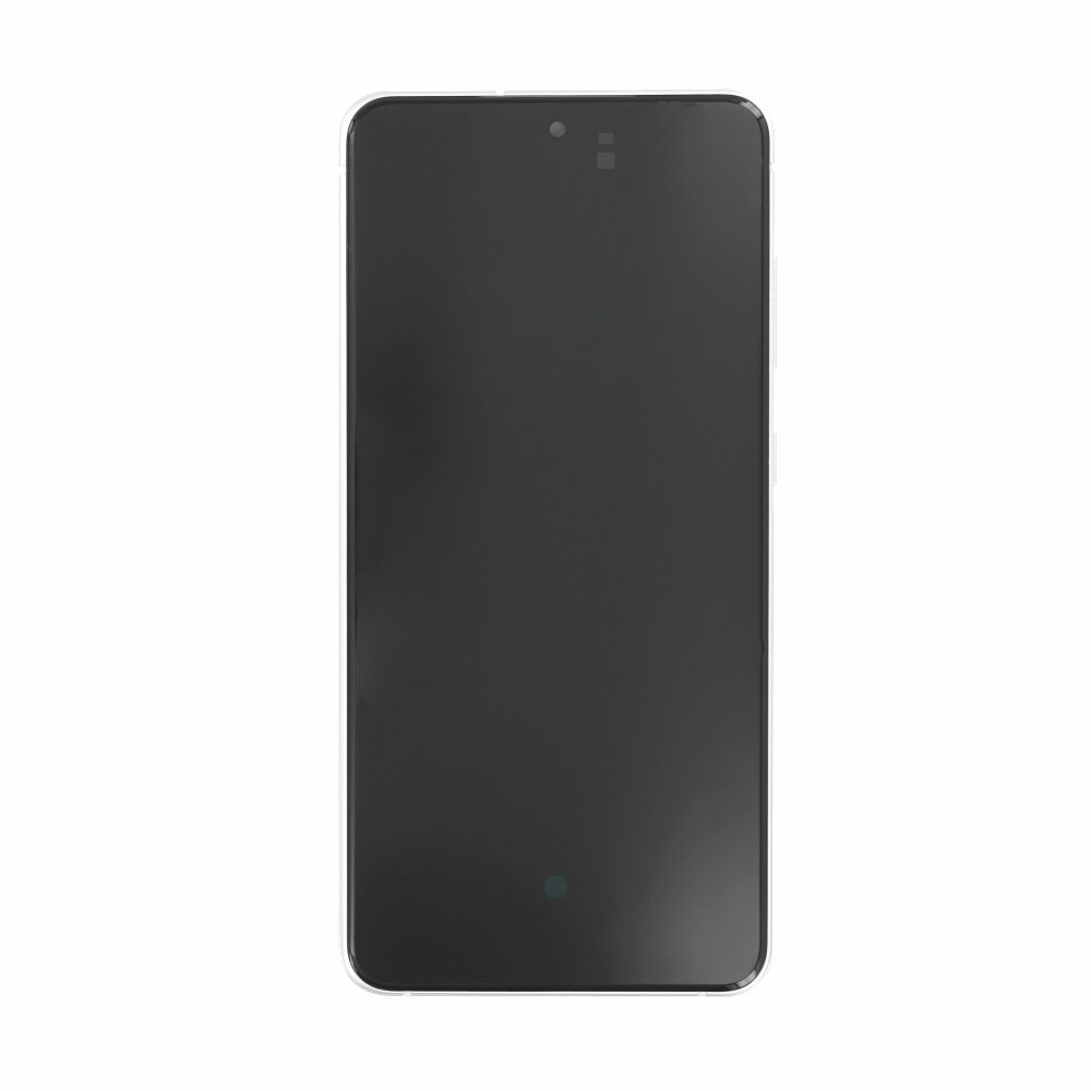 Displej Samsung + rámeček G990 pro Galaxy S21 FE 5G, bílý, GH82-26414B