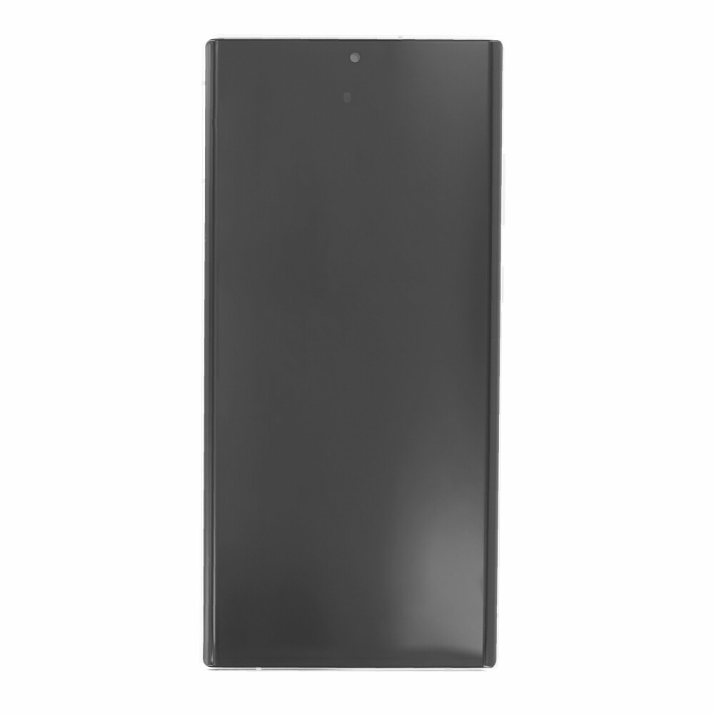 Displej Samsung + rámeček S908 pro Galaxy S22 Ultra, bílý, GH82-27488C