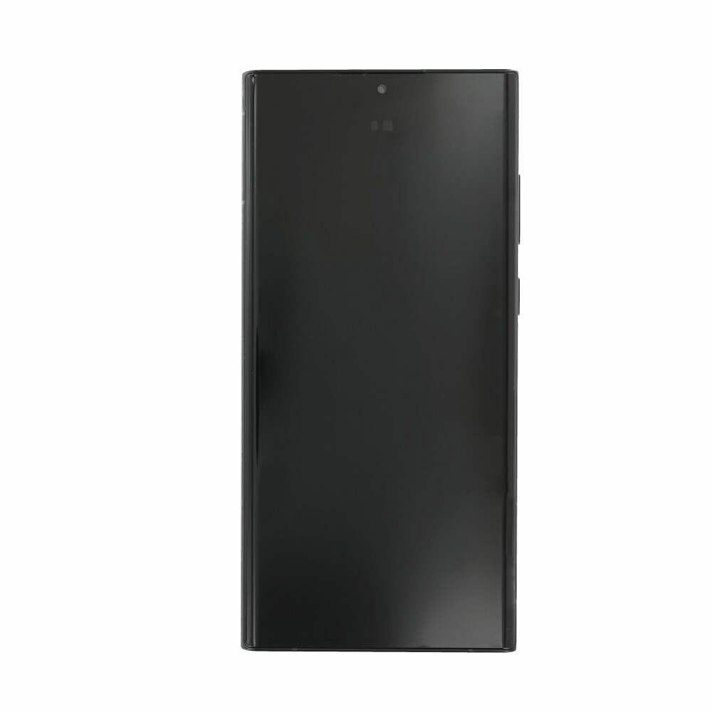 Displej Samsung + rámeček S908 pro Galaxy S22 Ultra, grafitová/nebesky modrá/červená, GH82-27488E