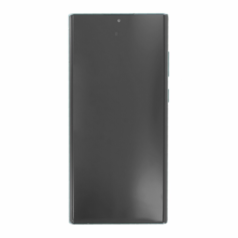 Displej Samsung + rámeček S908 pro Galaxy S22 Ultra, zelený, GH82-27488D