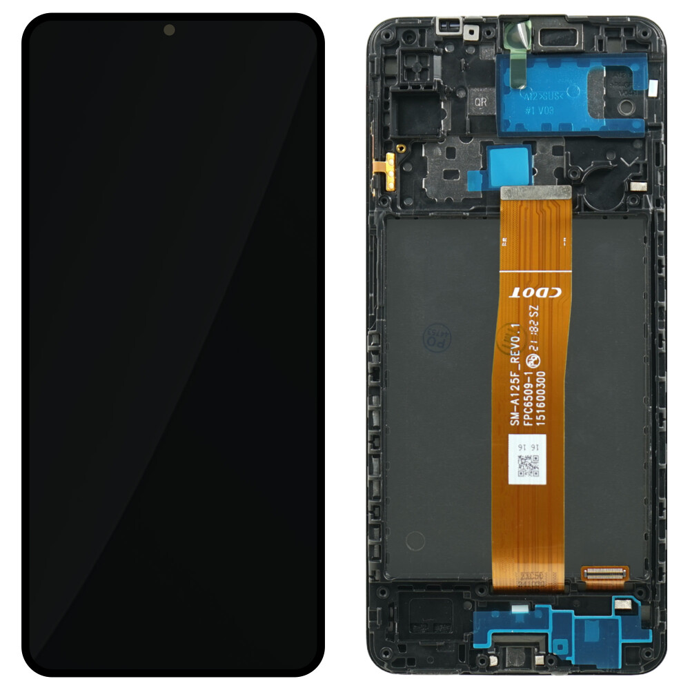 Displej Samsung + rámeček (smontováno) A125F Galaxy A12 GH82-24490A
