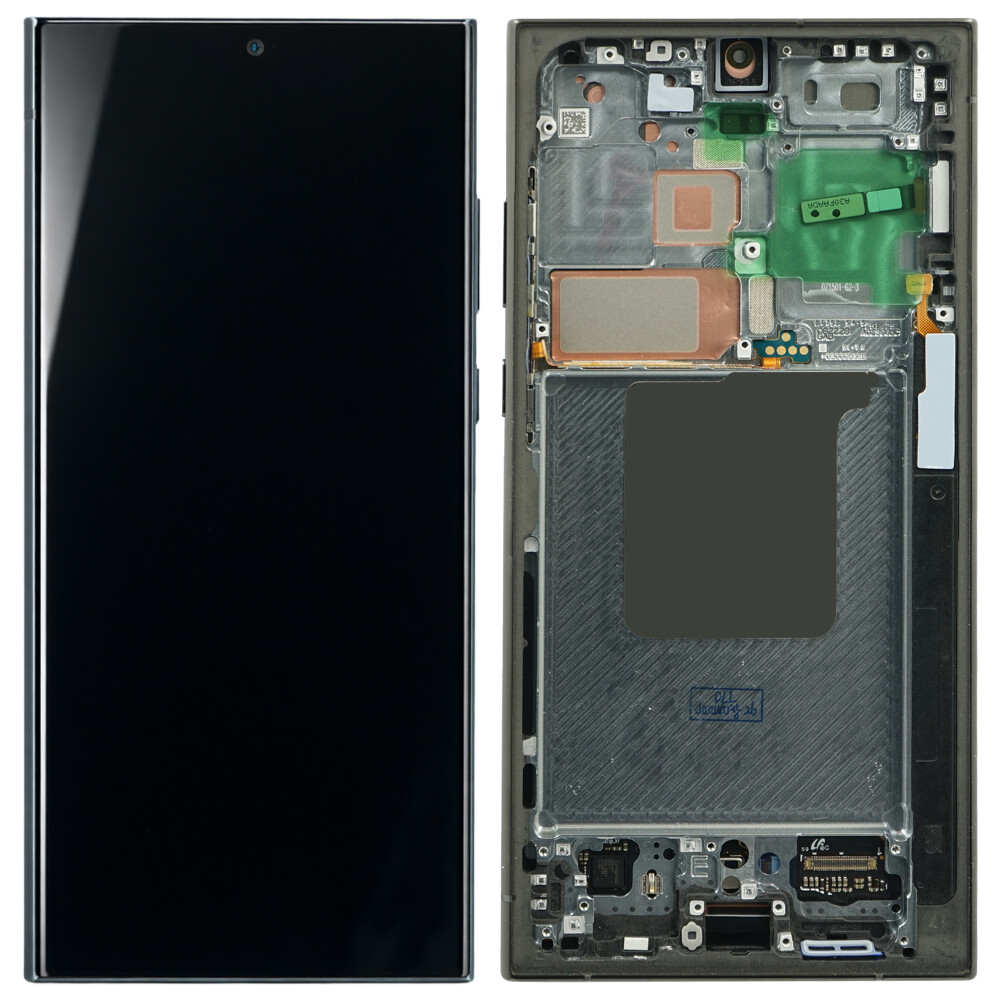 Displej Samsung + rámeček (smontováno) S928 Galaxy S24 Ultra titanově černá/modrá/zelená