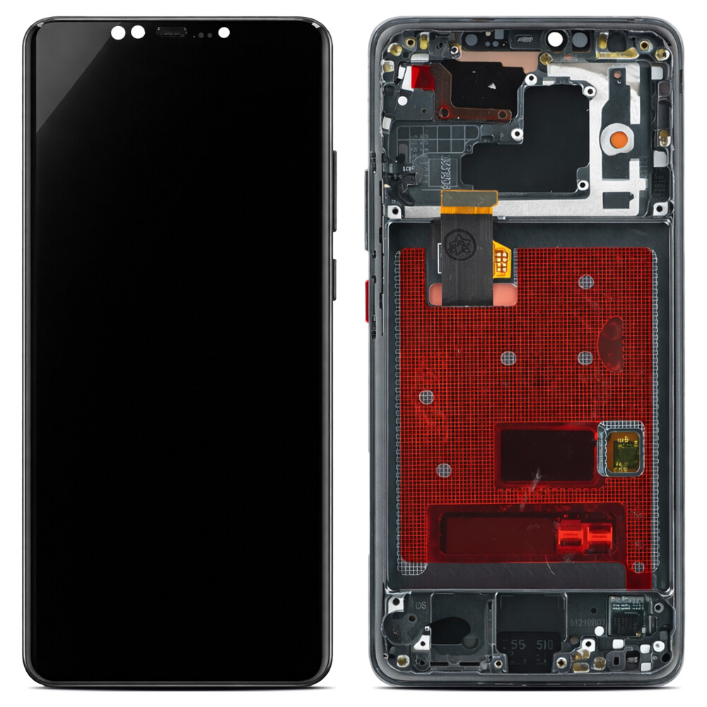 Displej (Soft OLED) + rámeček pro Huawei Mate 20 Pro v barvě twilight
