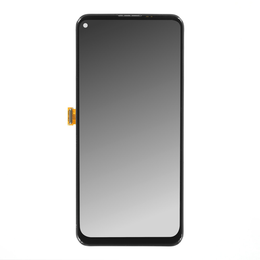 Displej (velké sklo) + rámeček + drobné součástky (lepidlo, ohebný kabel, reproduktor, vibrační motor) SM-A115U/M115 Galaxy A11/M11 černý