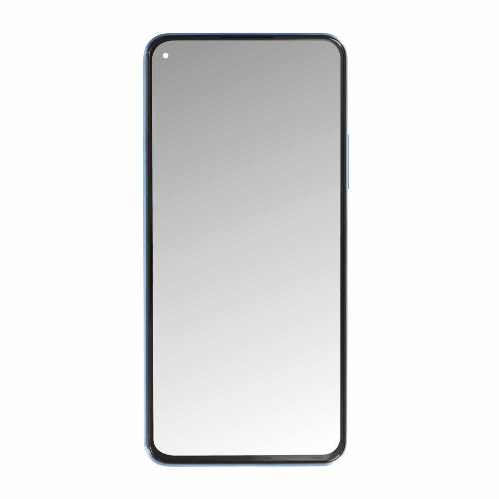 Displej Xiaomi + rámeček pro model Mi 11 lite 4G, modrý, 56000C0K9A00