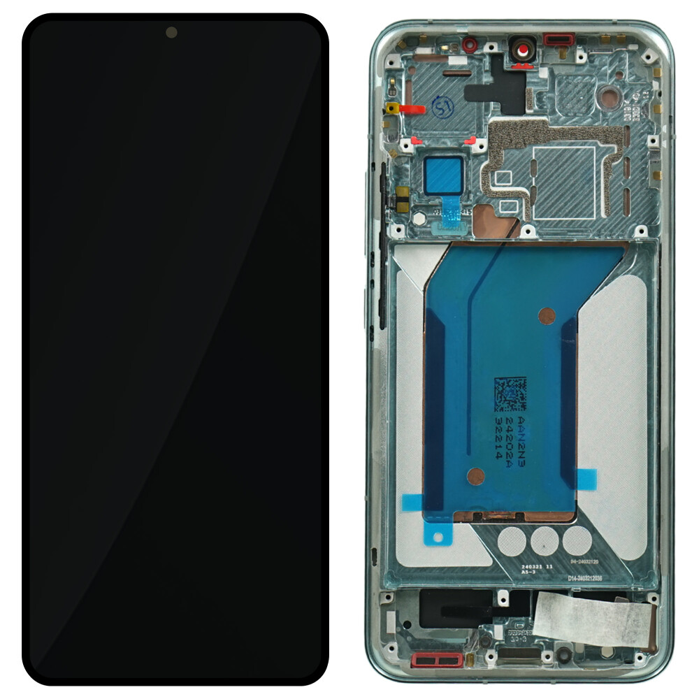 Displej Xiaomi + rámeček pro Xiaomi 14, zelený, 56000600N300
