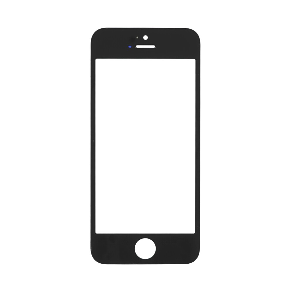 Dotykové sklo s rámečkem a vrstvou OCA pro iPhone 5s, černé