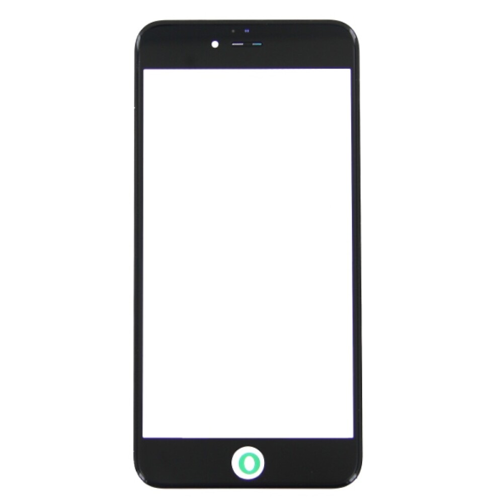 Dotykové sklo s rámečkem a vrstvou OCA pro iPhone 6 Plus, černé