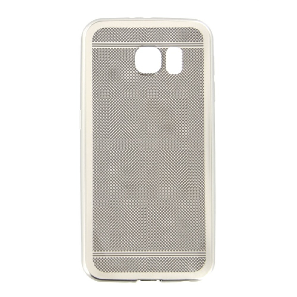 Elegantní silikonové pouzdro pro Samsung Galaxy S6, stříbrné